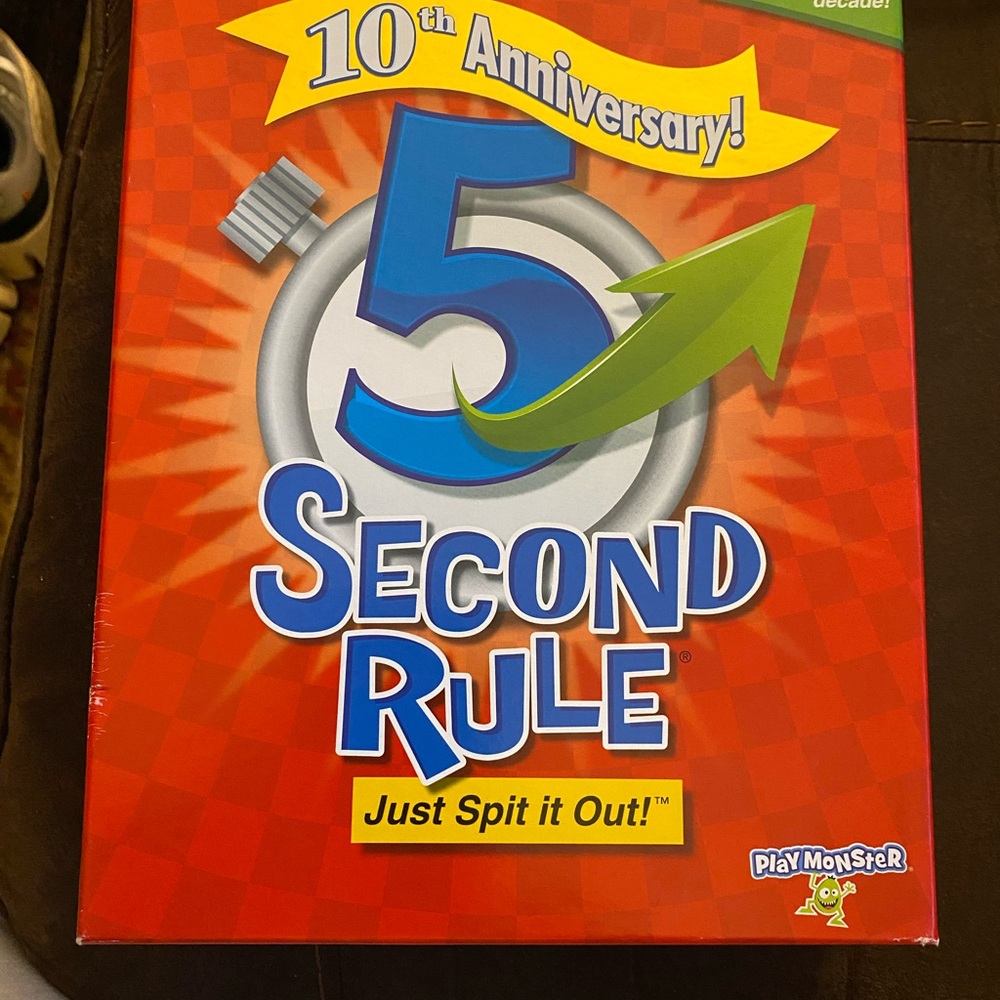 PlayMonster 5 Second Rule 10th Anniversary Edition Party Game Timer